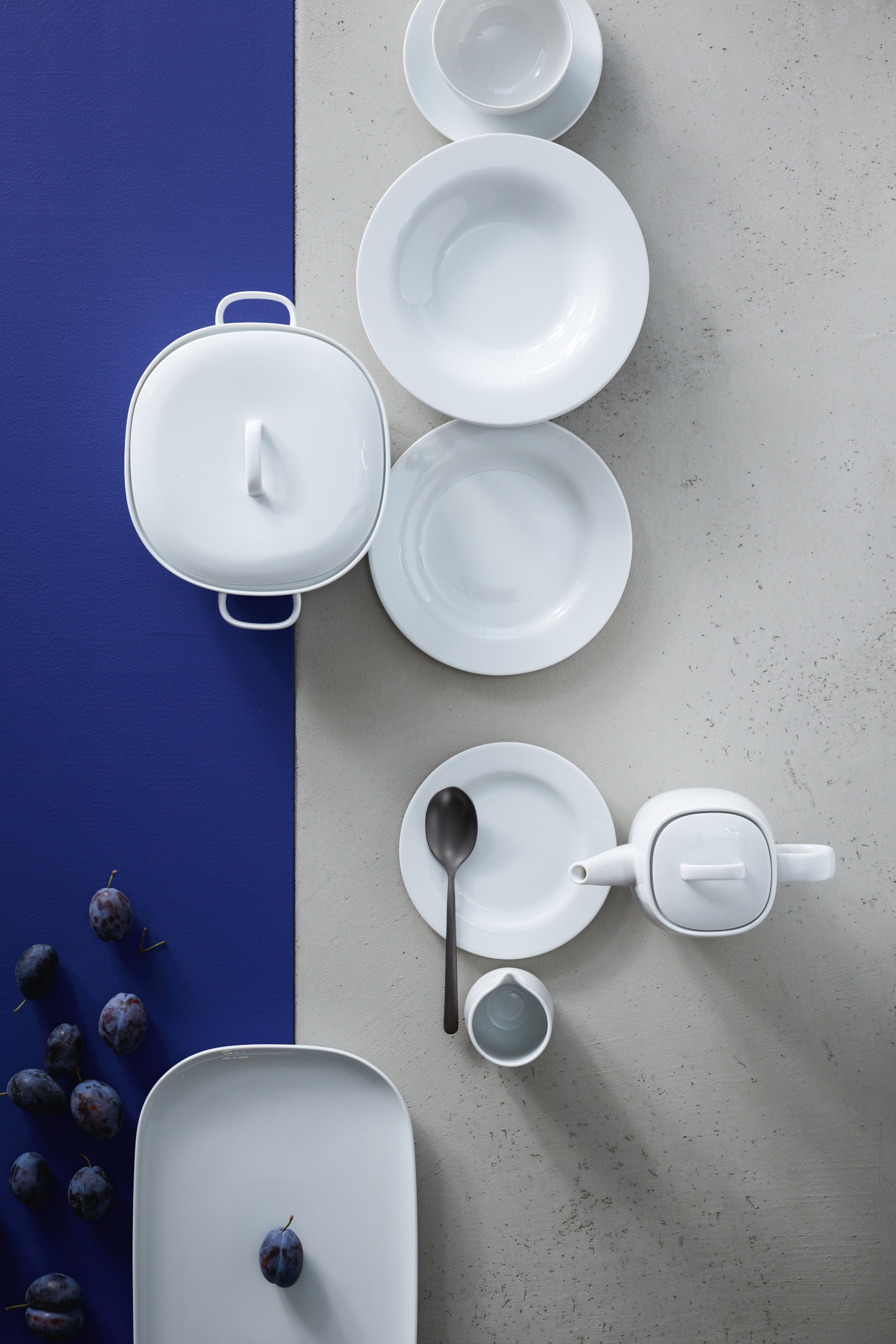 Rosenthal Dining Collection Moon on blue background