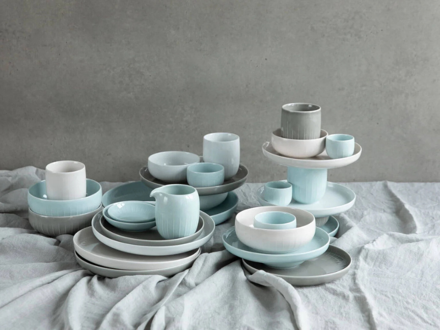 Arzberg collection in blue, grey and white