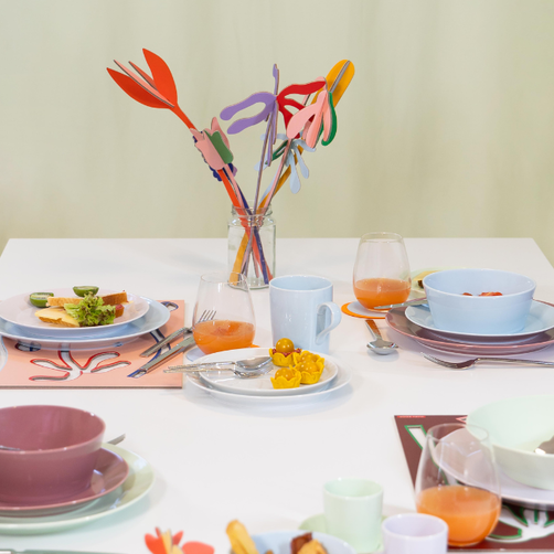 Thomas Tric Thomas Tric - colourful tableware on a white table