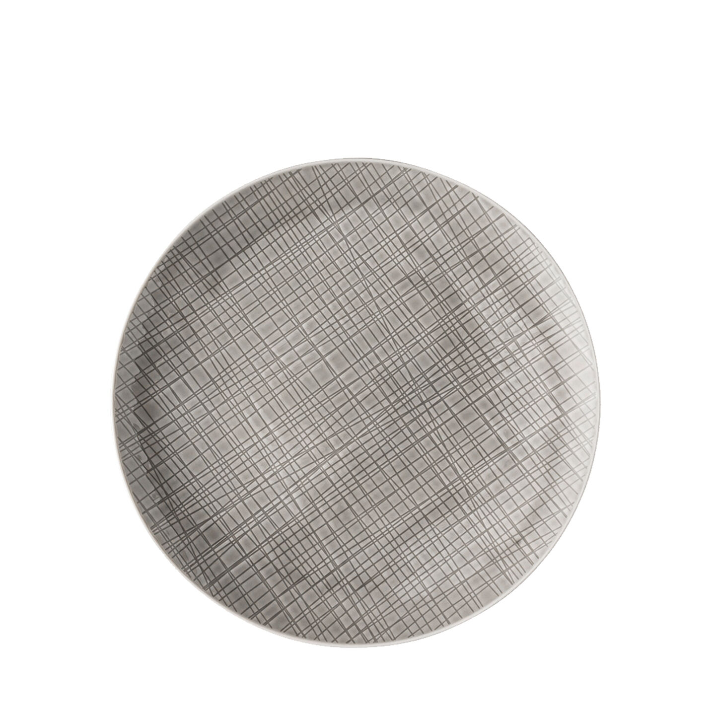 Mesh Mountain dinner plate against a white background.