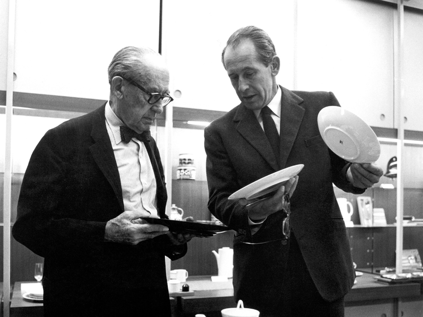 Philip Rosenthal und Designer Gropius