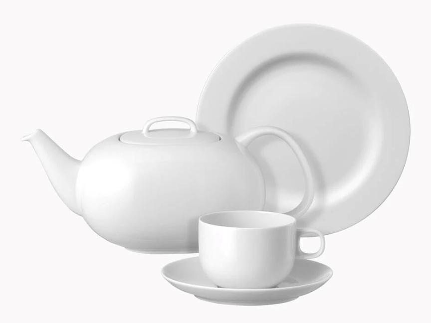 Tasse, Teller und Teekanne aus Morissons Moon Kollection