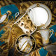 Rosenthal Versace tea cups with golden details for elegant tea time