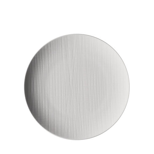 Mesh White Speiseteller Mesh White vor weißem Hintergrund.