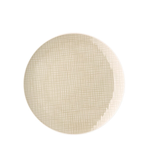 Mesh Cream Speiseteller Mesh Cream vor weißem Hintergrund.