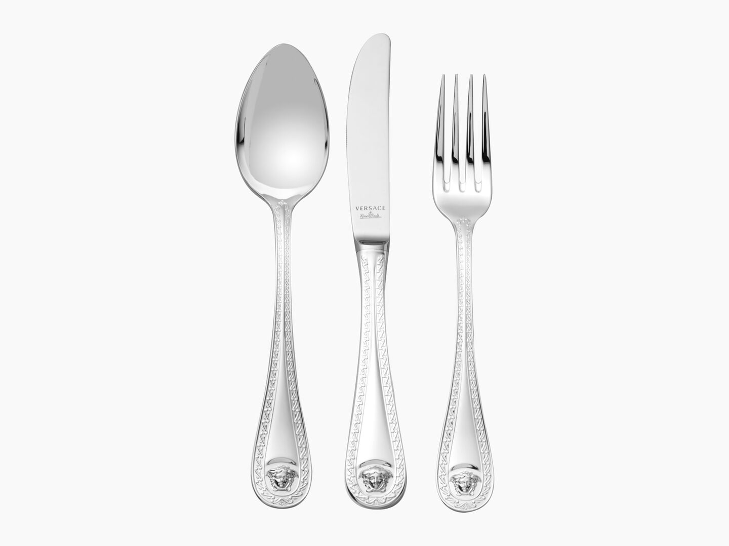 Versace cutlery by Rosenthal – luxurious design, gentle cleaning recommended.
