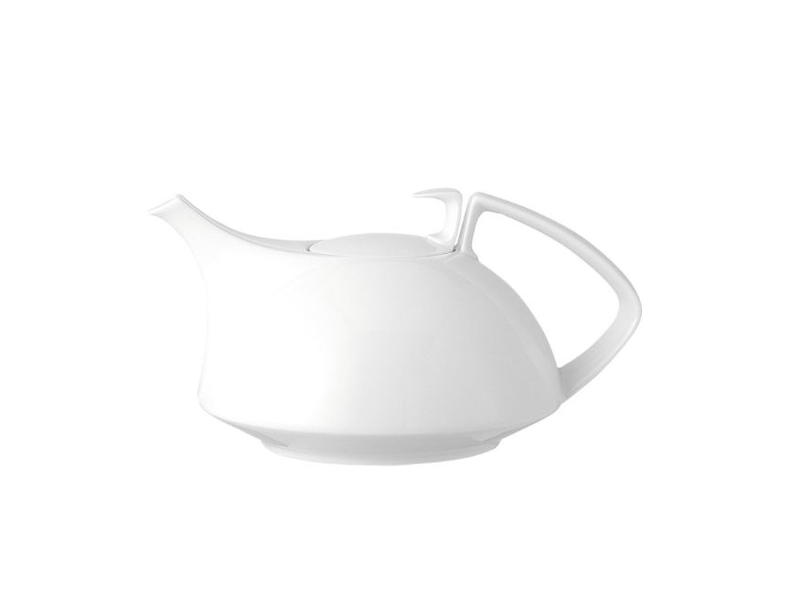 White Rosenthal porcelain set with teapot, cup and plate – elegant and easy to care for.