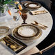 Rosenthal Versace breakfast tableware on a set table