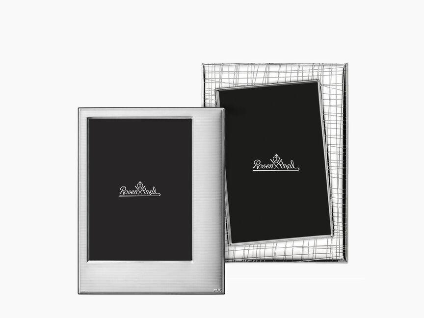 Two elegant Rosenthal photo frames – shiny surfaces, gentle care advised.