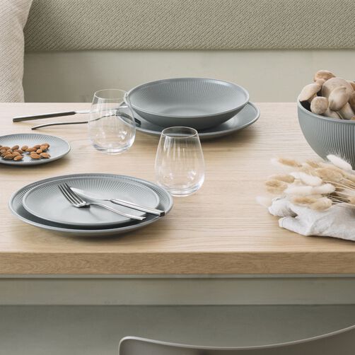 Rosenthal white fine porcelain items on grey background