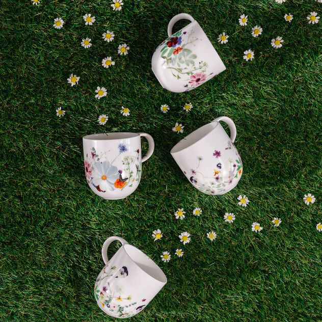Set 4 mugs with handle image number 1