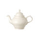 Teapot (1.25 l) from the Rosenthal Sanssouci Elfenbein collection, measuring 25.40 cm in diameter and 19 cm in height.