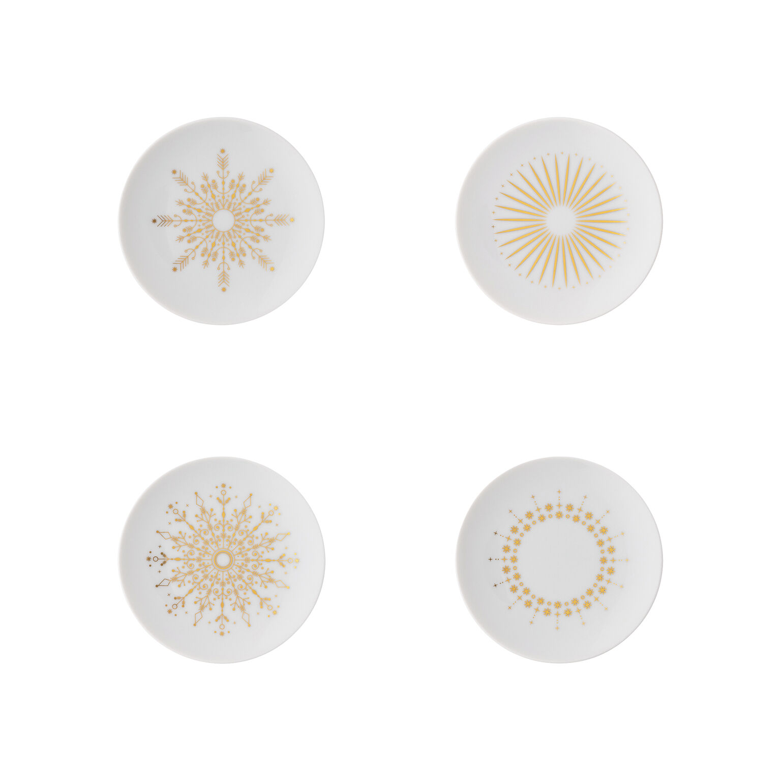 TAC Festive C. StarsSet 4 Teller flach 10 cm