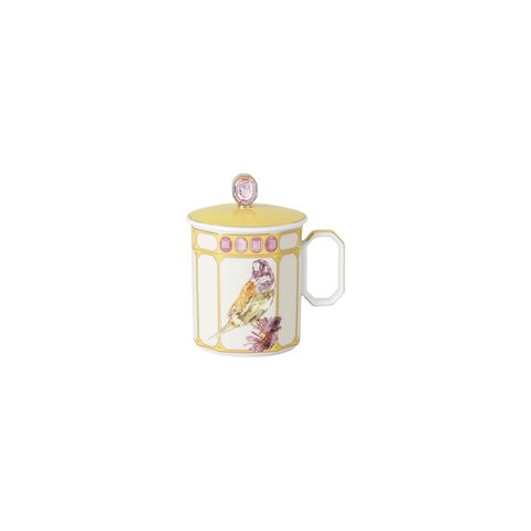 Mug with handle and lid