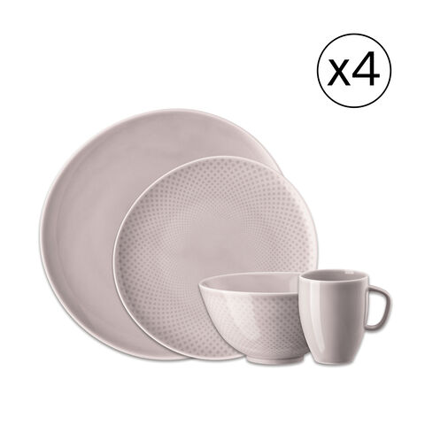 Dinnerware Set for 4 People 16 Pieces
