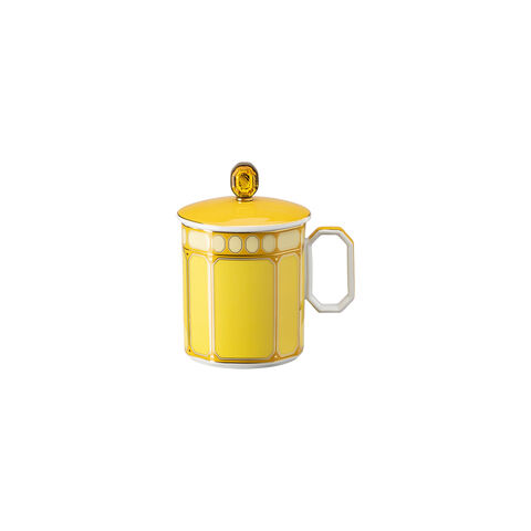 Mug with handle and lid