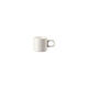 Die zylindrische Espresso-Obertasse (&Oslash; 6,10 cm) aus Porzellan der Kollektion Bloom Snow, freigestellt vor wei&szlig;em Hintergrund.