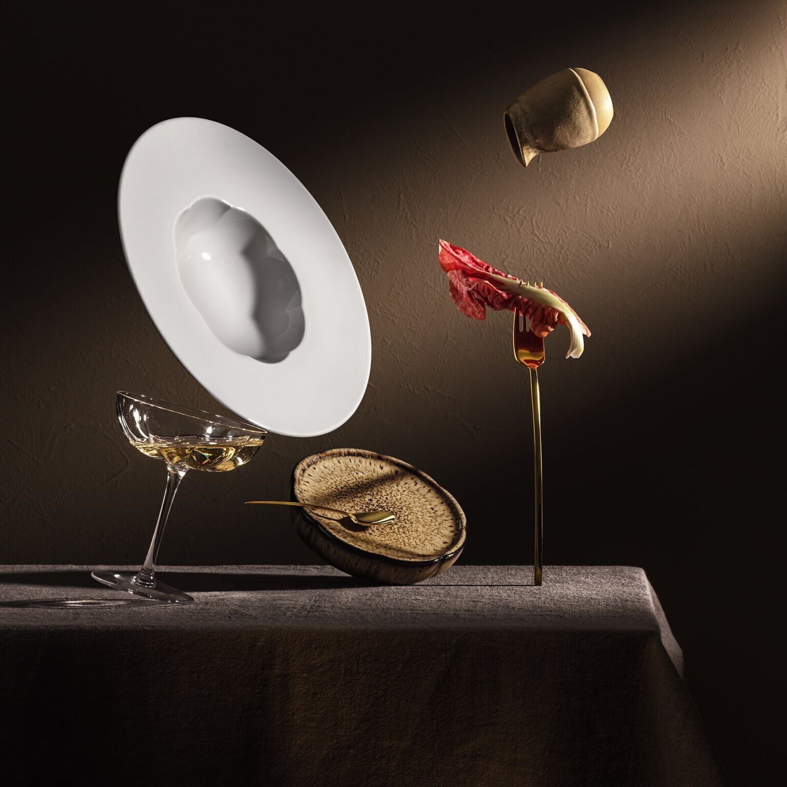 Piatto gourmet fondo 28 cm lucido image number null