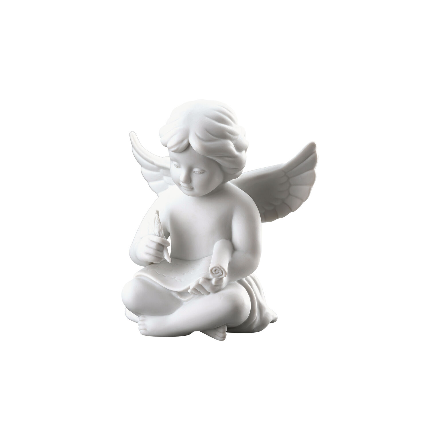 Rosenthal Porzellan, Engel mit Schriftrolle, Angels Weiss matt