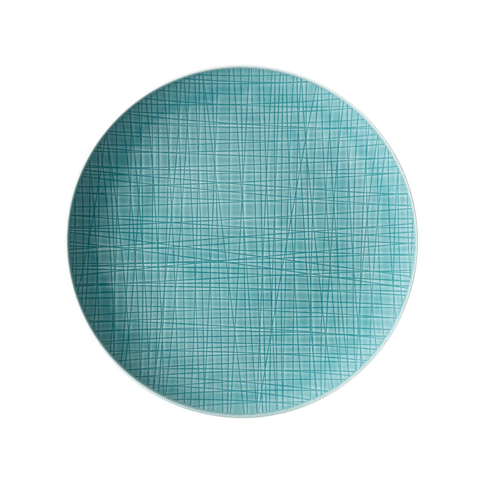 Mesh Colours Aqua Teller 27 cm flach