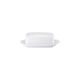 Butter dish (250 g) from the Rosenthal Form 1382 Weiss collection, dimensions 18.5 cm by 12.8 cm by 5.9 cm.