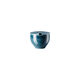 Die Zuckerdose mit Einschnitt aus der Rosenthal-Serie Junto Ocean Blue, freigestellt vor wei&szlig;em Hintergrund.