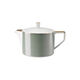 Die Teekanne 6 Pers. aus der Rosenthal-Kollektion Francis Carreau Vert, oval, freigestellt vor wei&szlig;em Hintergrund.