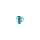 Die konische Espresso-Obertasse der Kollektion Mesh Colors Aqua aus Porzellan, freigestellt vor wei&szlig;em Hintergrund.