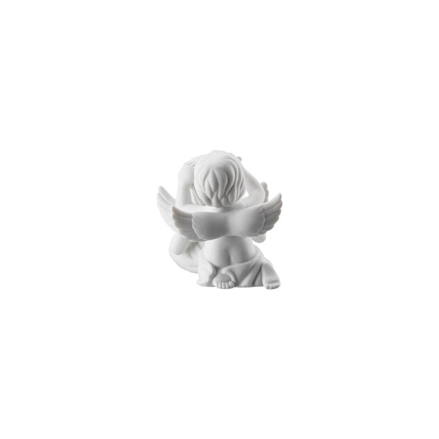 Paire d'anges avec couronne de fleurs image number 2