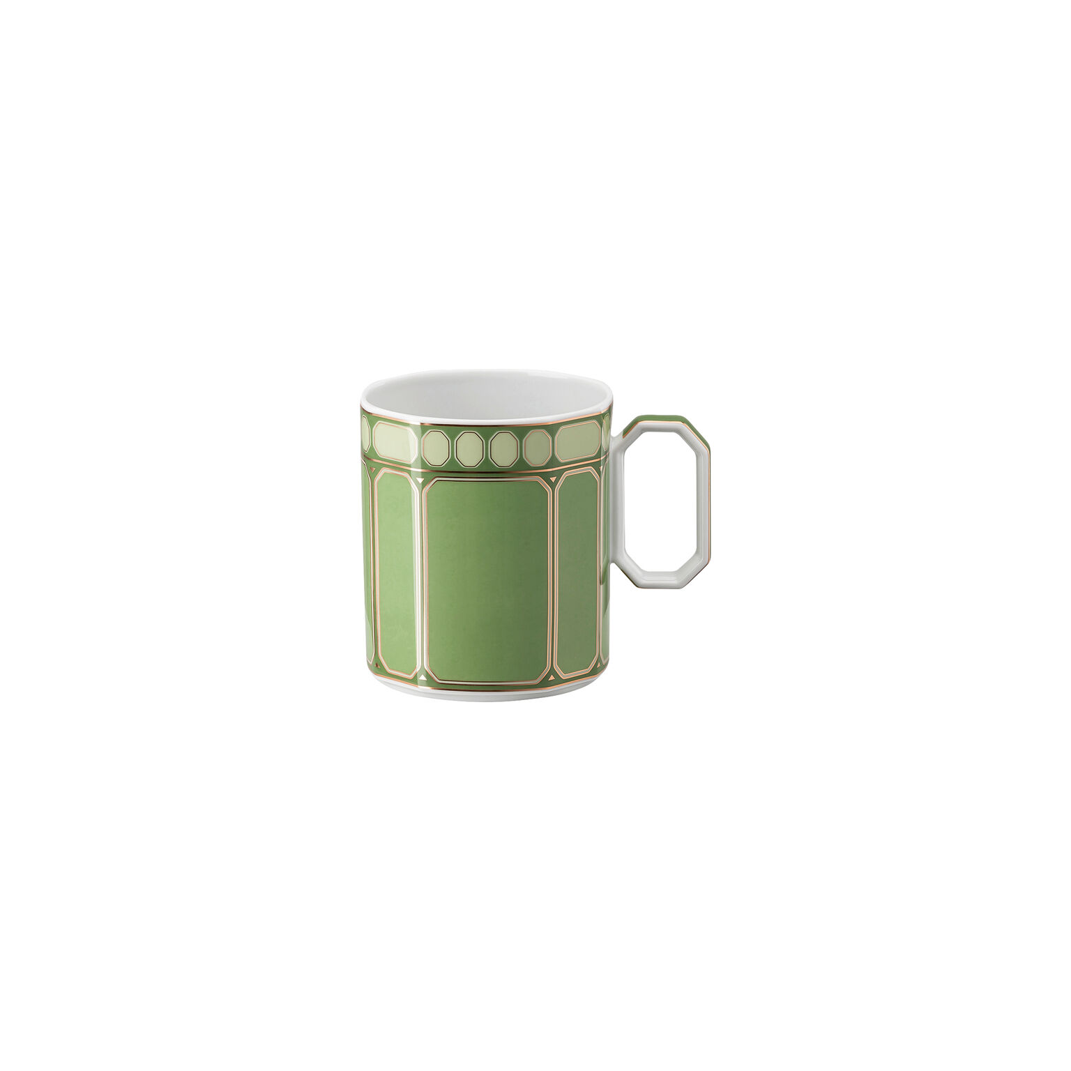 Rosenthal Porcelain, Mug with handle, Swarovski SIGNUM Fern