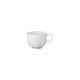 Die Kombi-Obertasse (&Oslash; 9,1 cm, 0,3 l) aus wei&szlig;em Porzellan von Rosenthal, freigestellt vor wei&szlig;em Hintergrund.