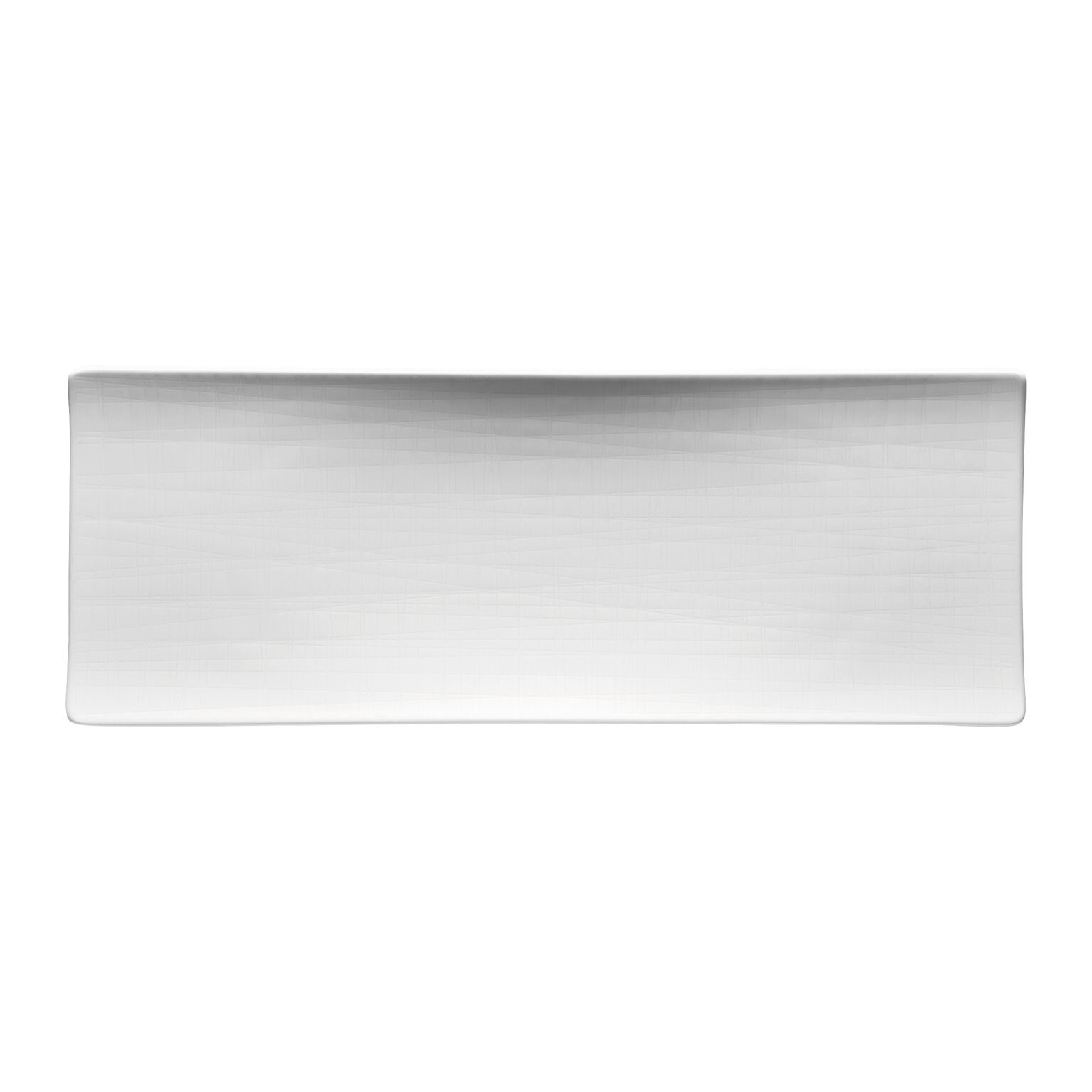 Mesh Weiss Platte 34 x 13 cm flach