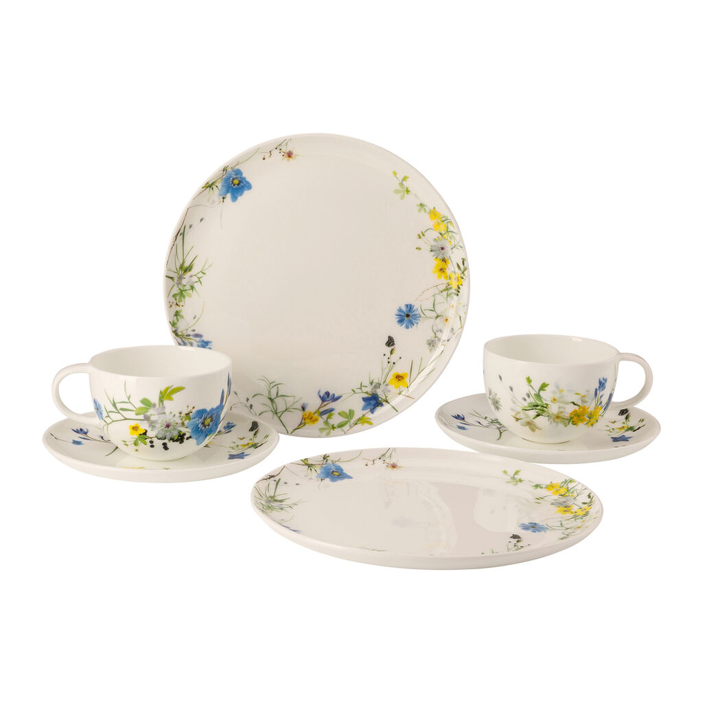 Set 6 pcs. with Combi cups & saucers and coupe plates image number 0