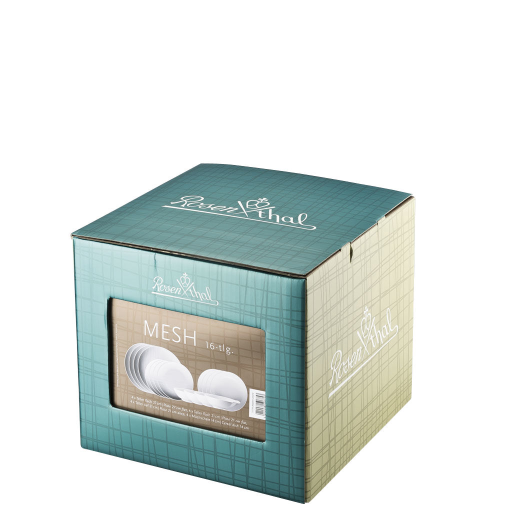 Mesh WeissSet 16-tlg. / Müslischale