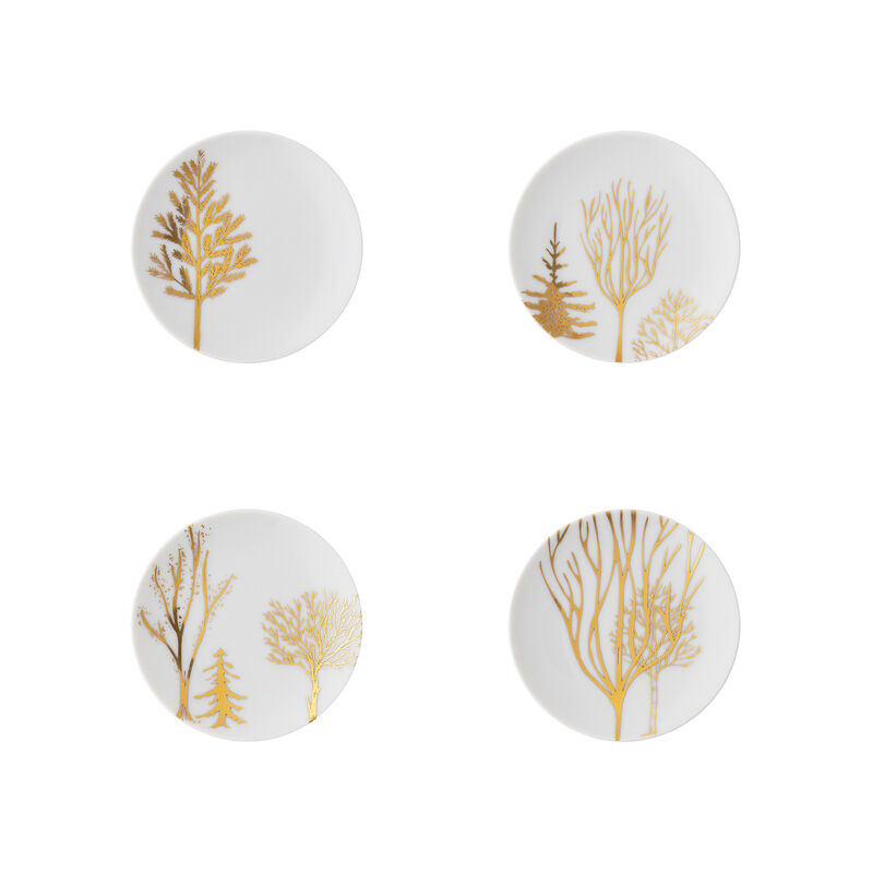 Set 4 plates flat 10 cm