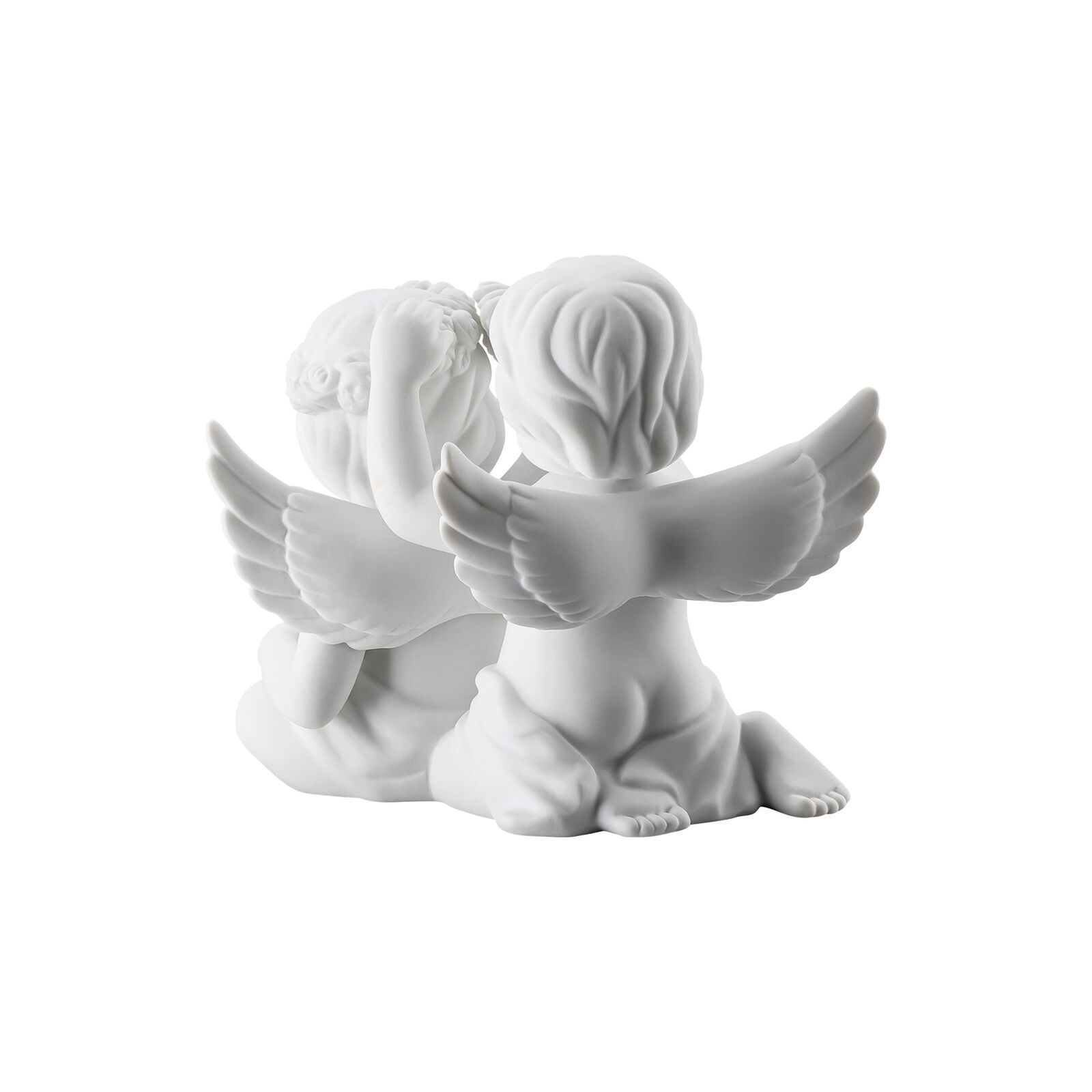 Paire d'anges avec couronne de fleurs image number null