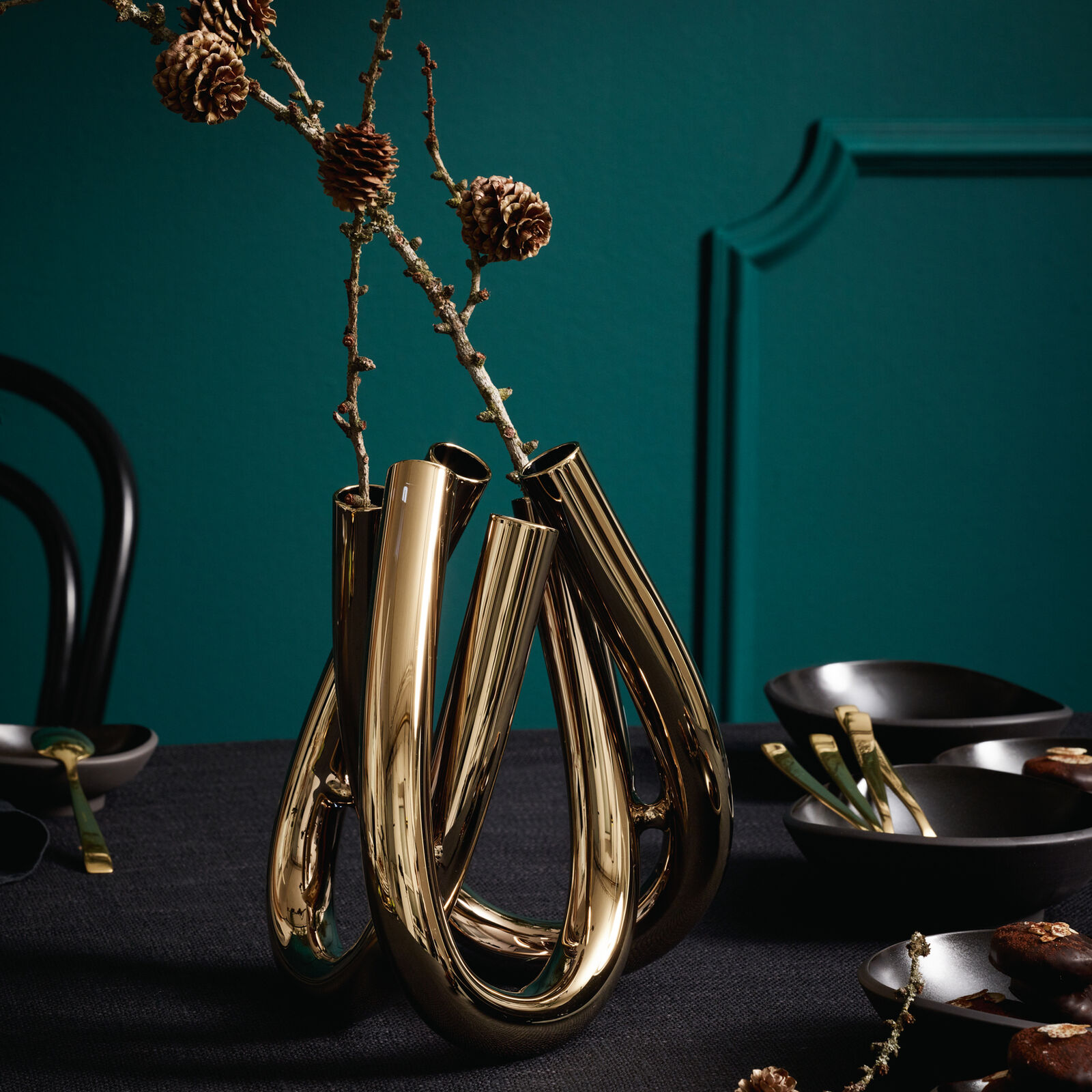 Rosenthal Porcelain, Vase 22 cm, Triu Kupfer