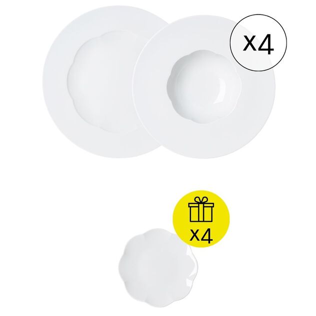 Premium Tafelservice für 4, 8-tlg. Geschirr-Set mit Geschenk image number 0