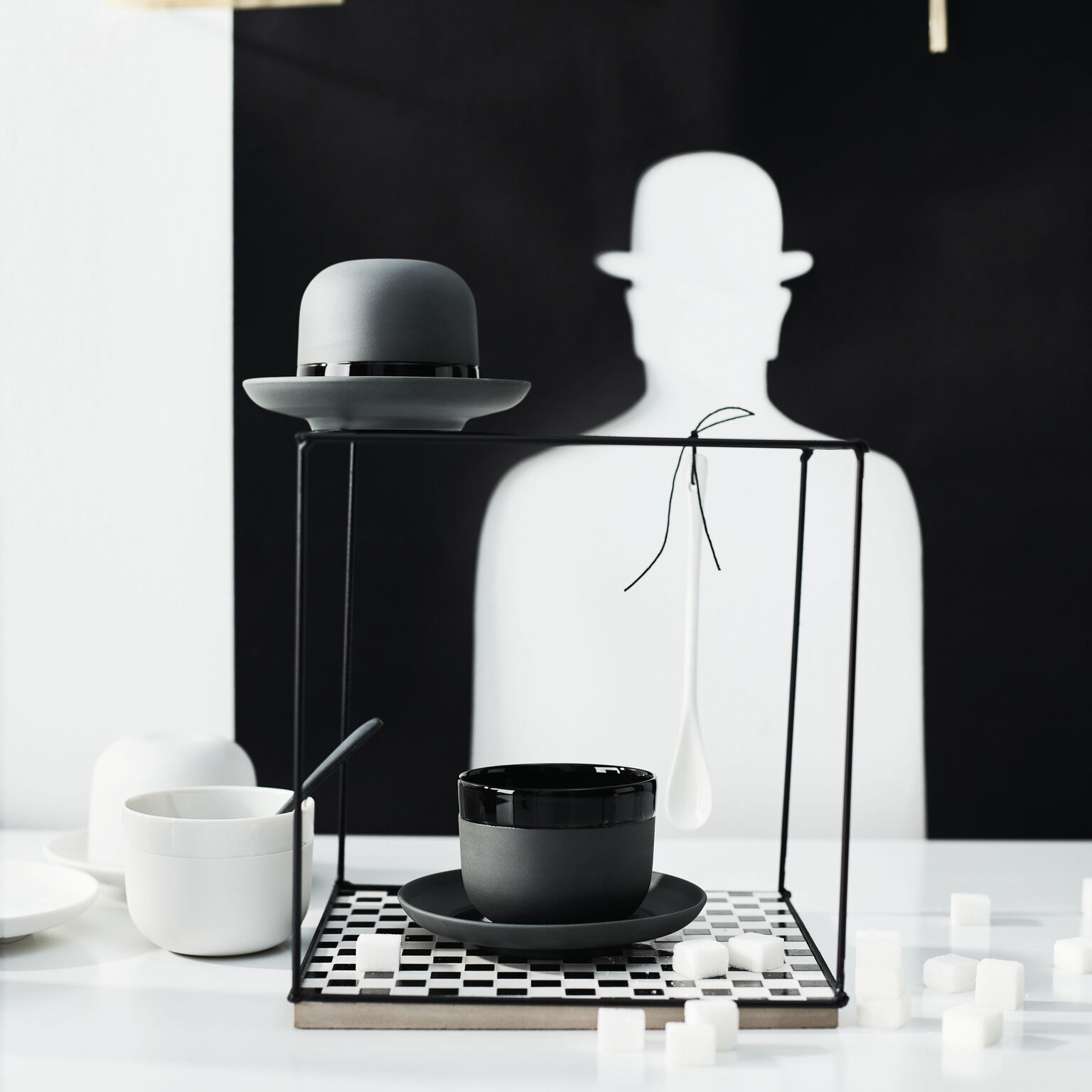 Trend Weiss Porcelain Espresso Cups & Saucers by Rosenthal 