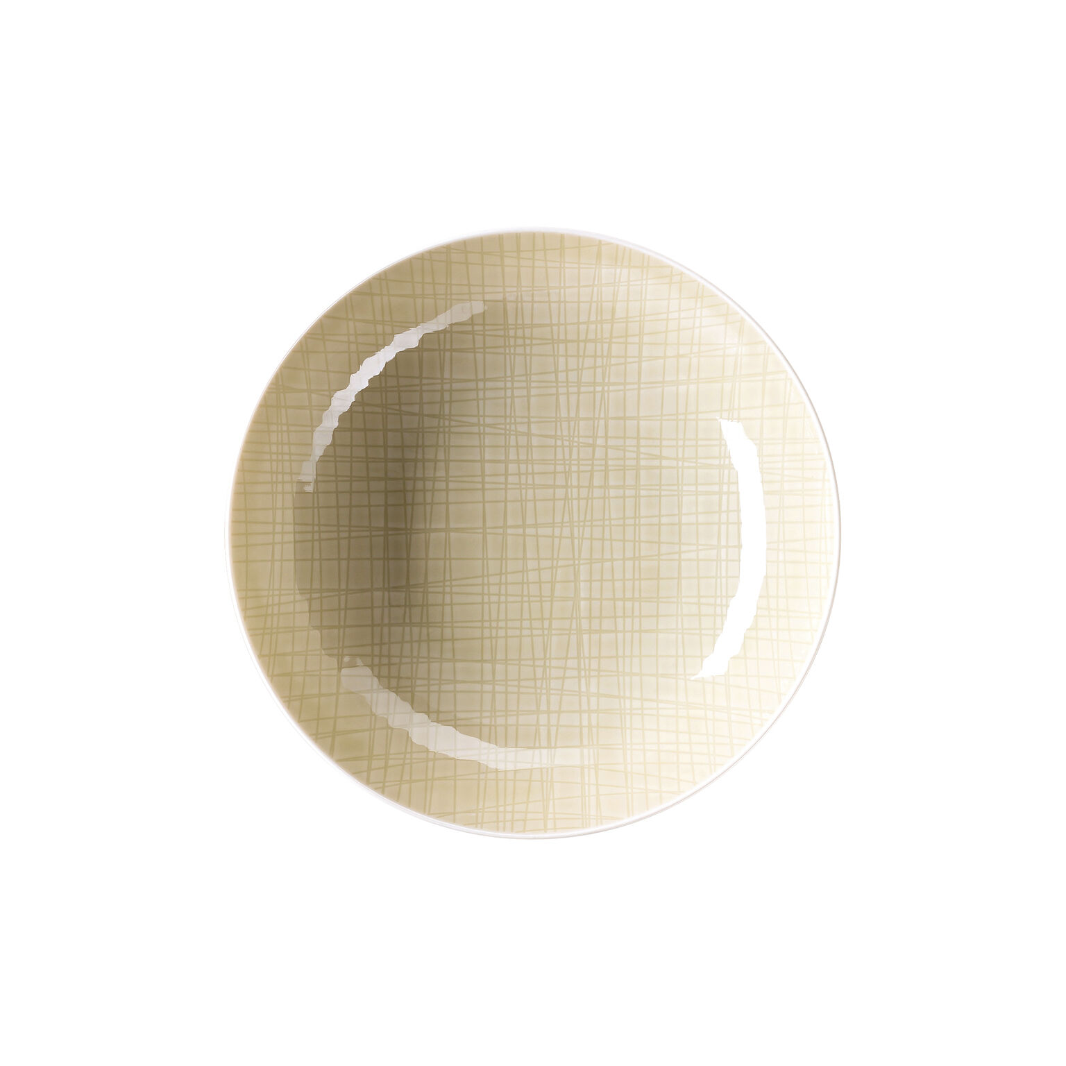 Mesh Colours Cream Teller 21 cm tief