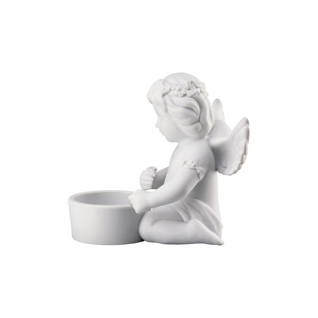 Angel with floral wreath image number 1