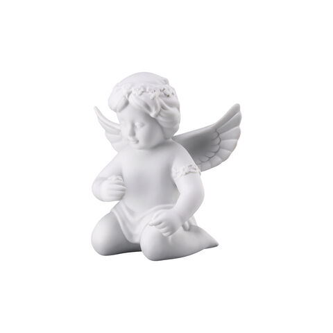 Angel with floral wreath