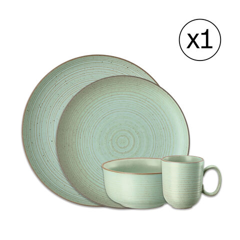 Dinnerware Set for 1 Person 4 Pieces