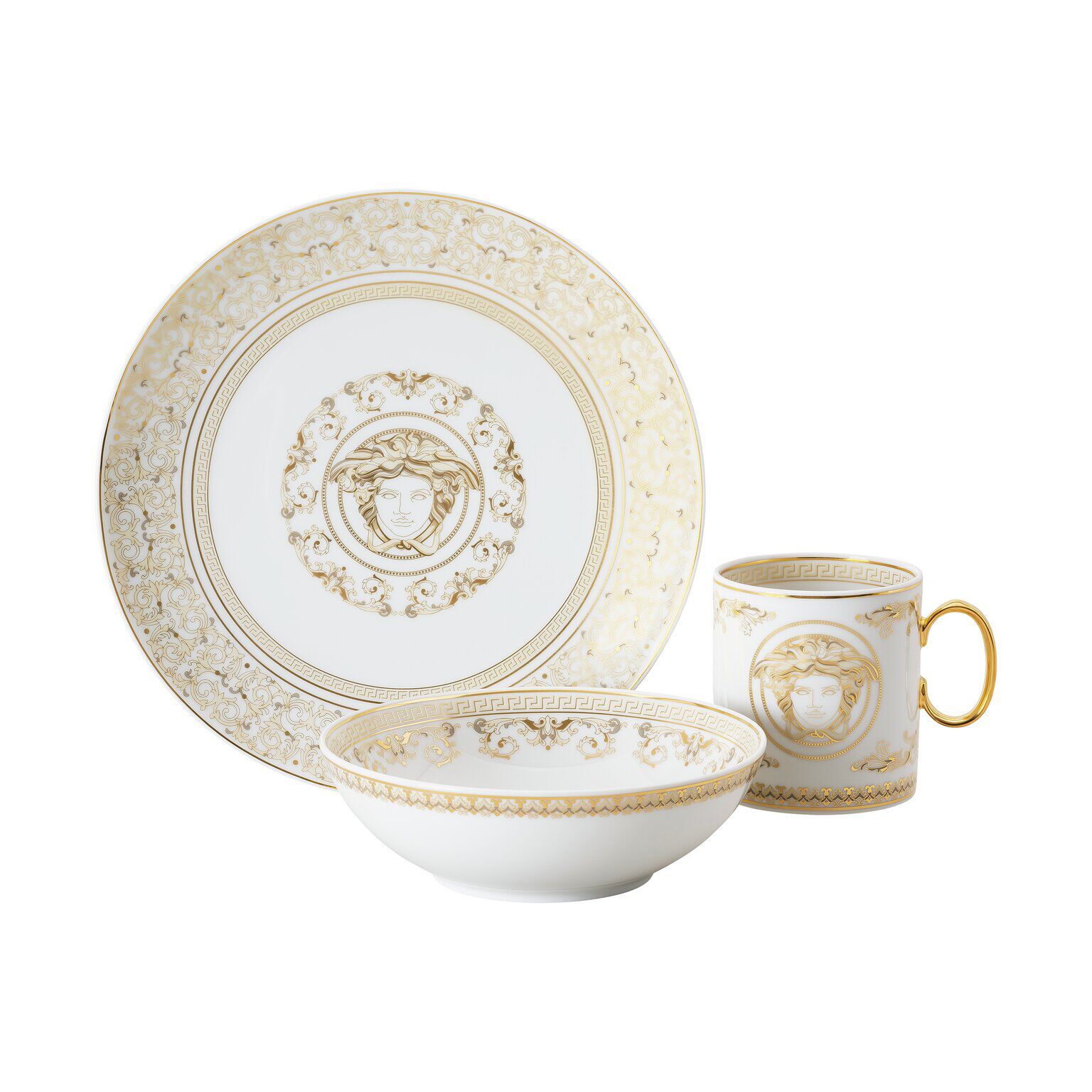 Rosenthal Porcelain, Children's set 3 pcs., Versace Kids Medusa Gala