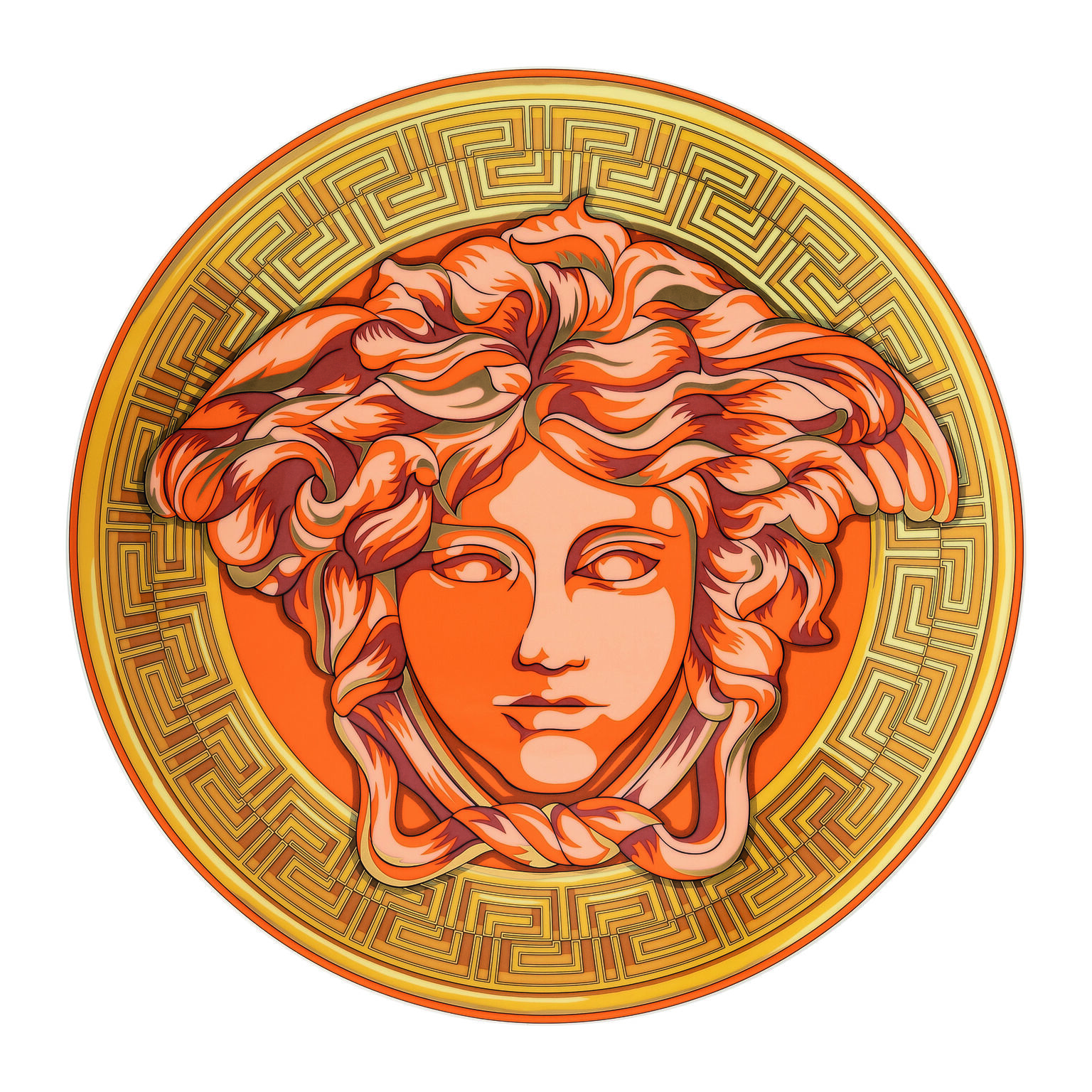 Medusa Amplified Orange Coin Platzteller 33 cm