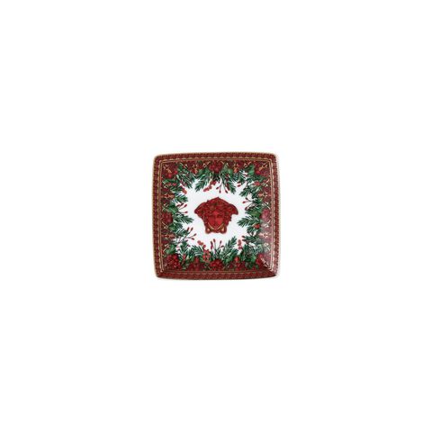 Coupelle carrée 12 cm plate