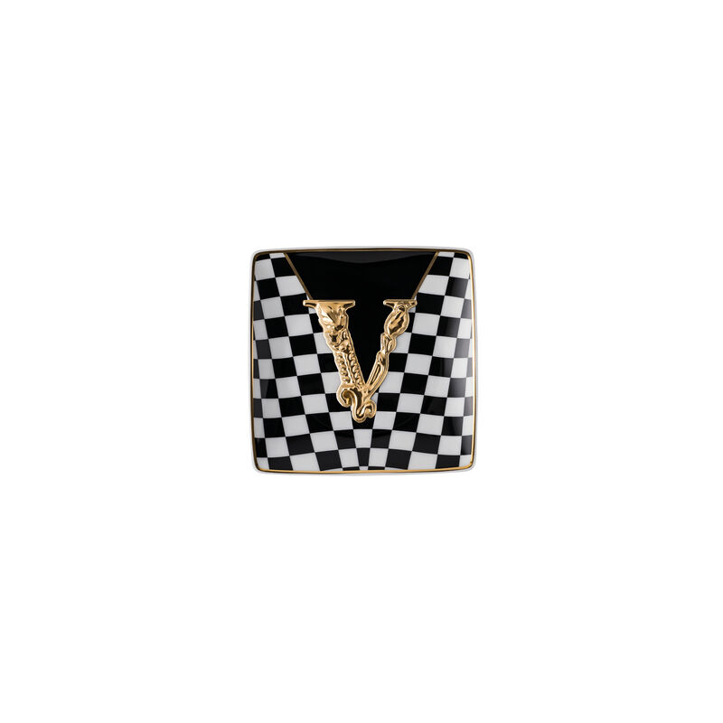 Coupelle carrée 12 cm plate