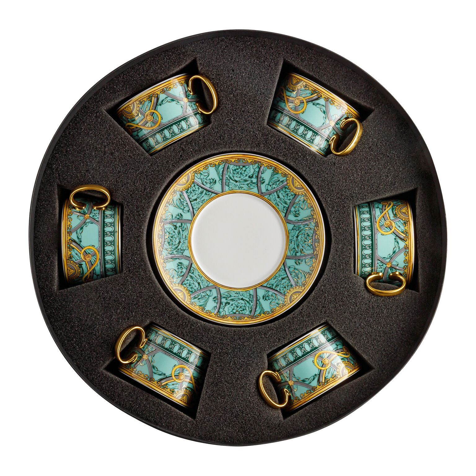 Rosenthal Porcelain, Set with 6 tea cups & saucers, La Scala del