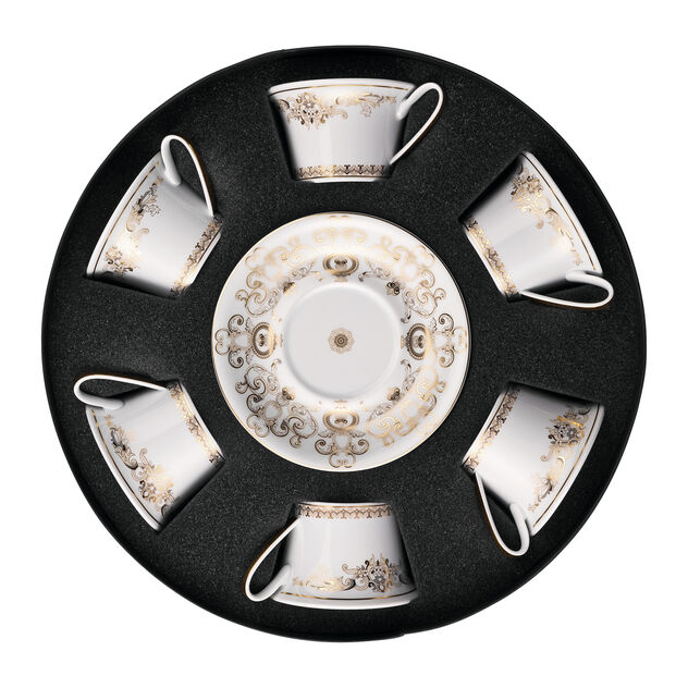 Set with 6 tea cups & saucers image number 1