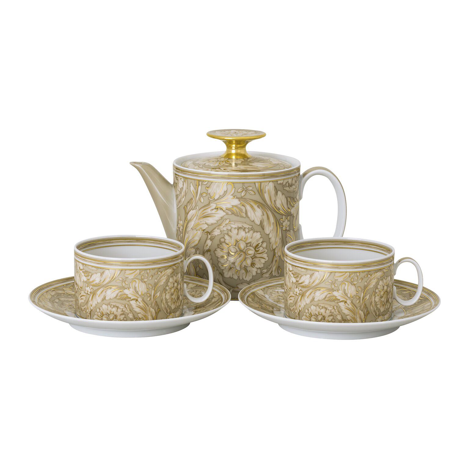 Barocco Barocco BeigeSet Tea for 2